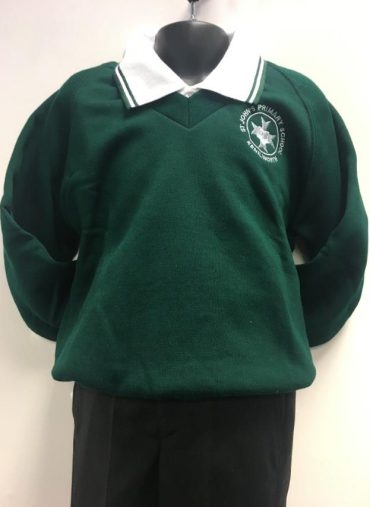 St Johns Primary School - ST JOHNS V NECK SWEATSHIRT, St Johns Primary School