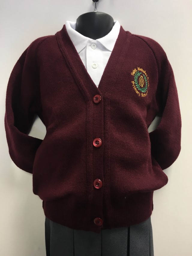 St Nicholas Primary School - ST NICH KNIT CARDI, St Nicholas Primary School