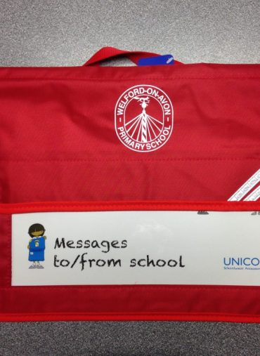 Welford On Avon Primary School - WELFORD MESSAGE BOOKBAG, Welford On Avon Primary School